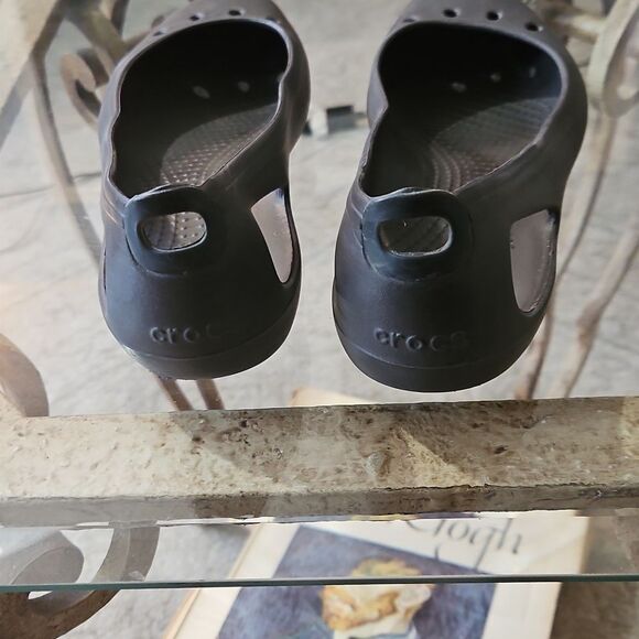 Women's Dark Gray Croc Kadee Ballet Flats Size 8 - Picture 5 of 8